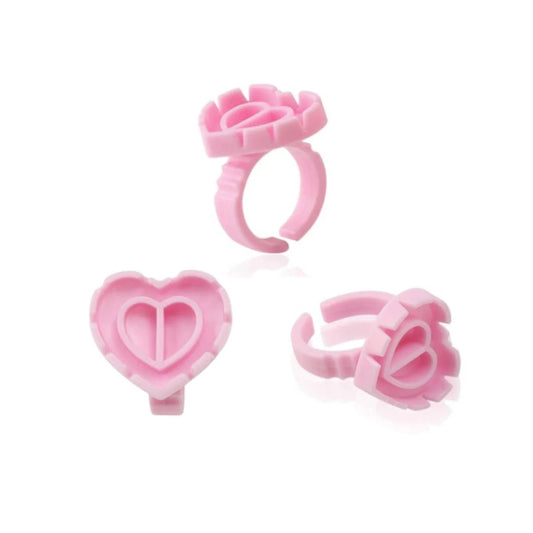 Heart glue rings (50 pack)