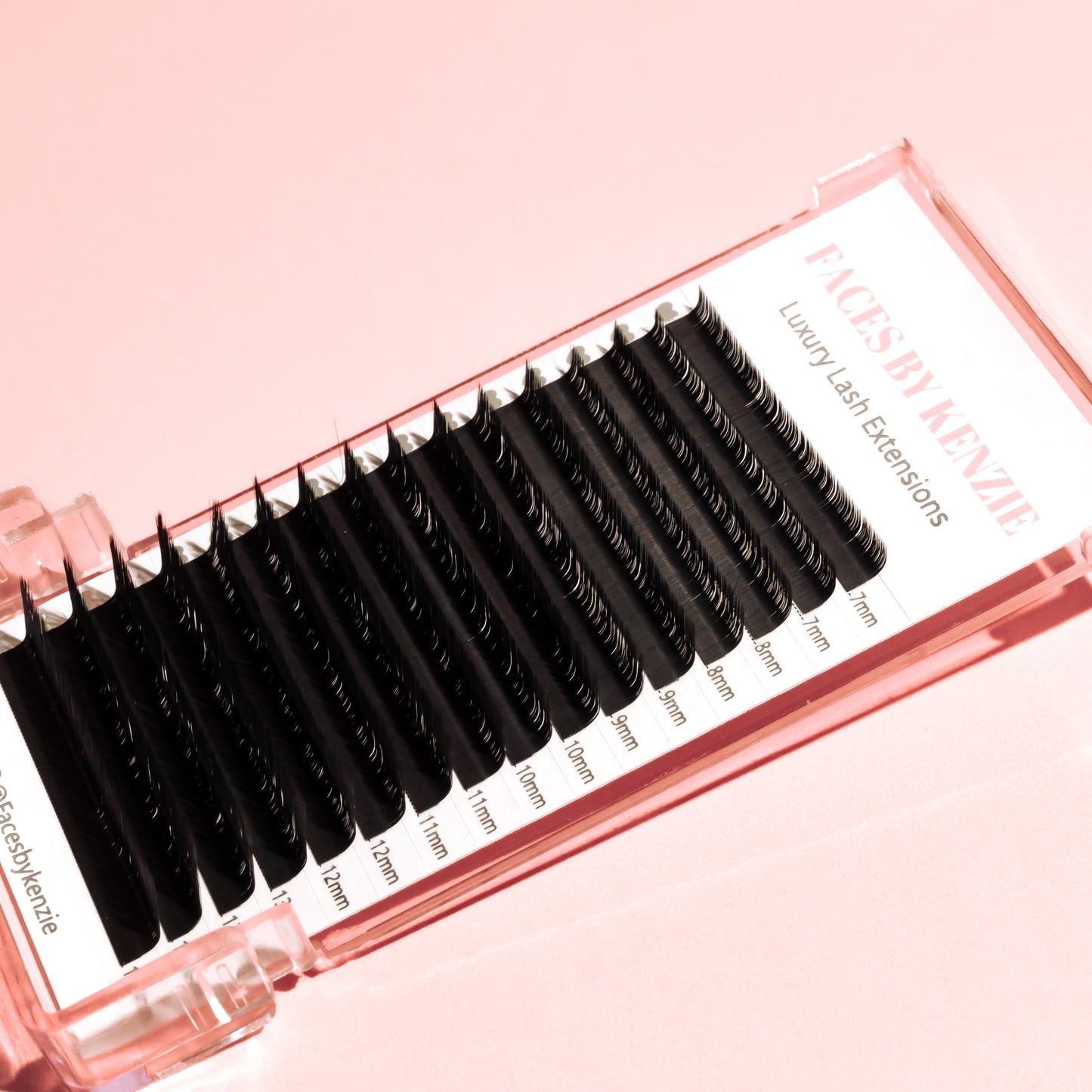 M curl luxury matte black cashmere extension mixed trays
