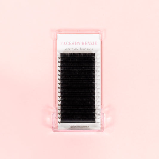 Luxury matte black cashmere lash extensions - Classic mixed trays